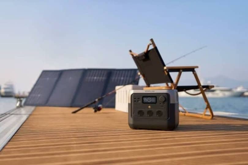 Solar generator on fishing deck