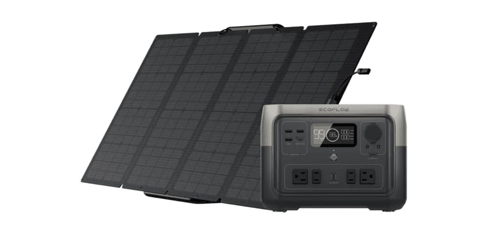 Ecoflow solar panels and portable power station