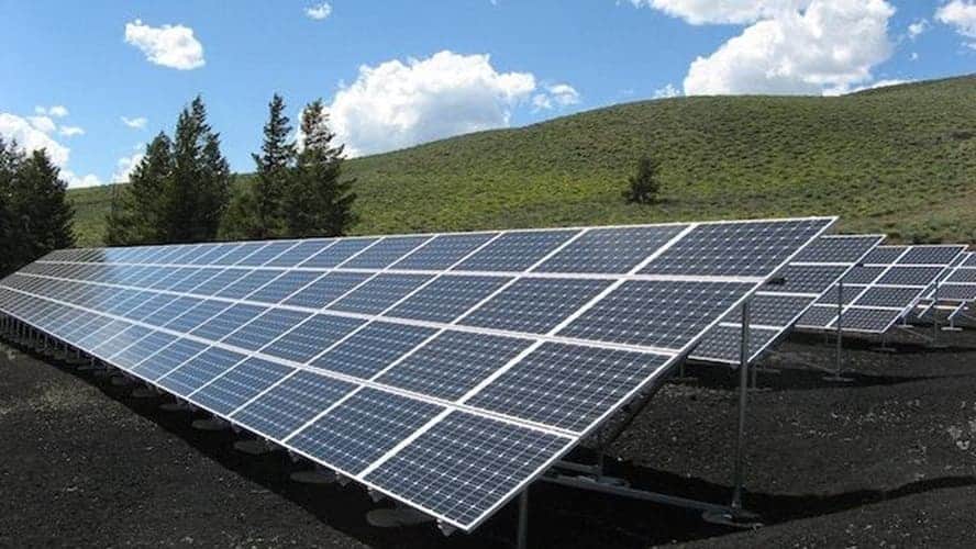 Large-scale ground-mounted solar farm