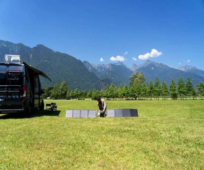 solar panel camping