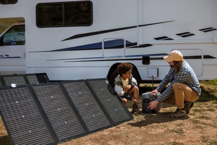 100ah batterie mit solar laden