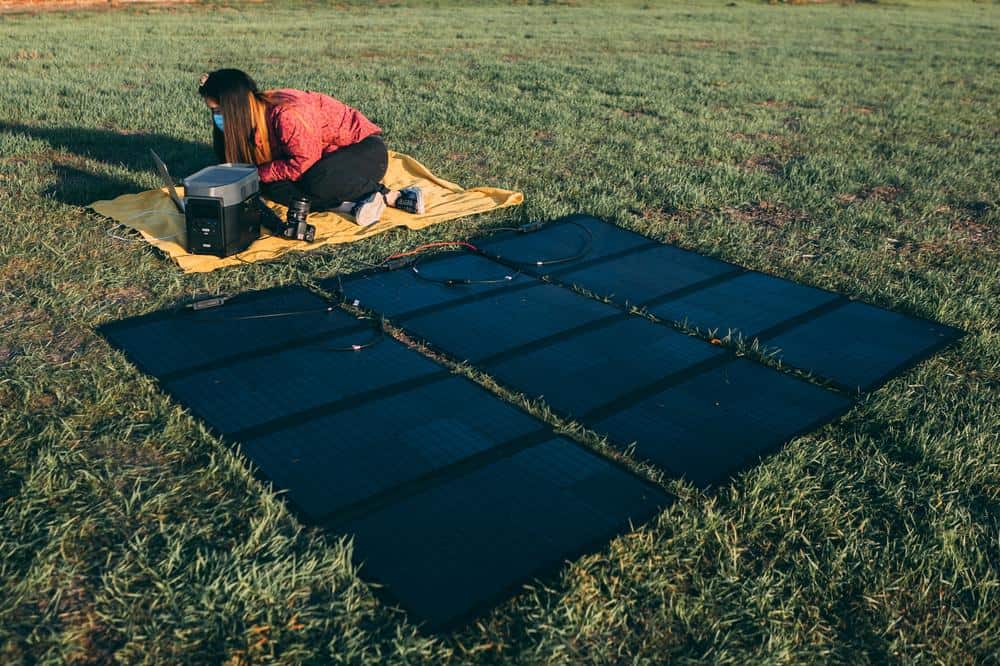 A benefit of solar panels, take portable solar panels anywhere.