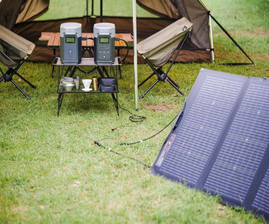 panneau solaire camping tente