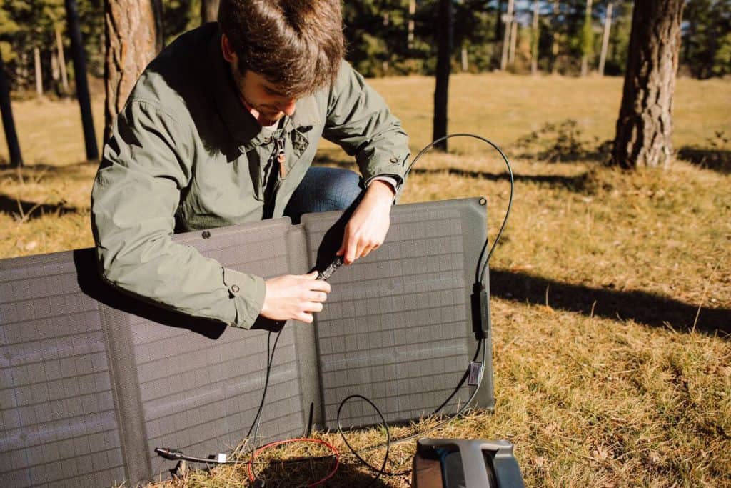 panneau solaire randonnee