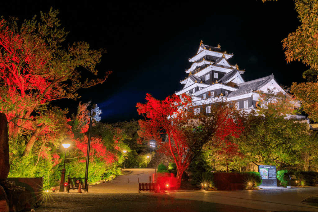 岡山　紅葉　岡山後楽園