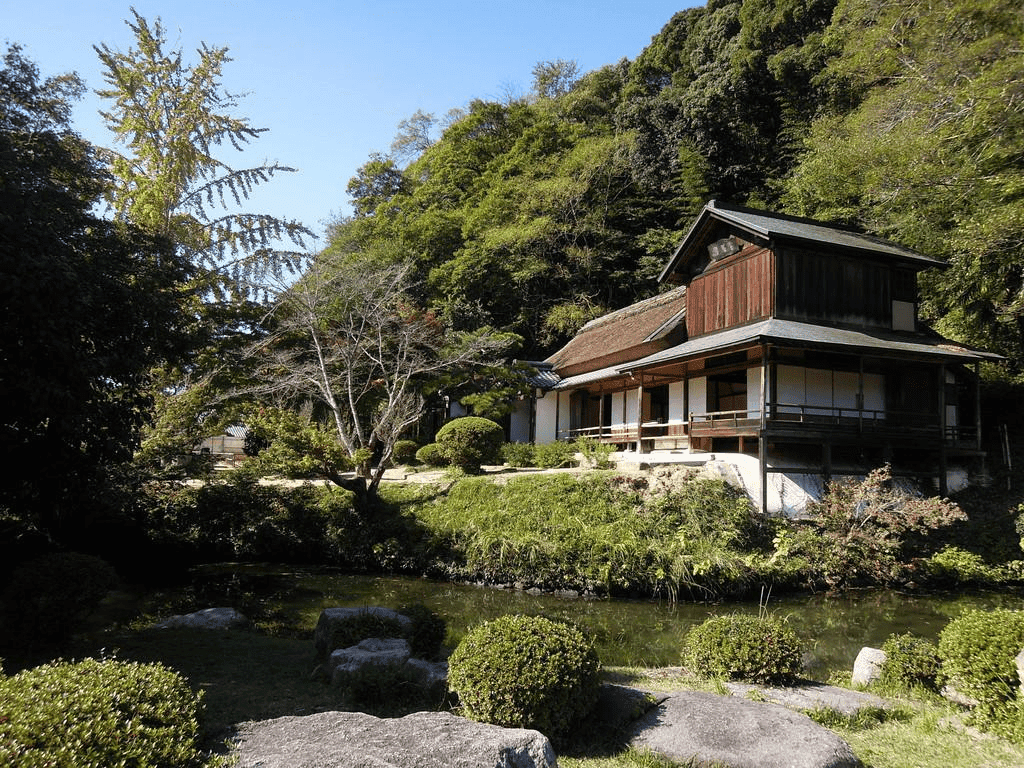 岡山　紅葉　近水園