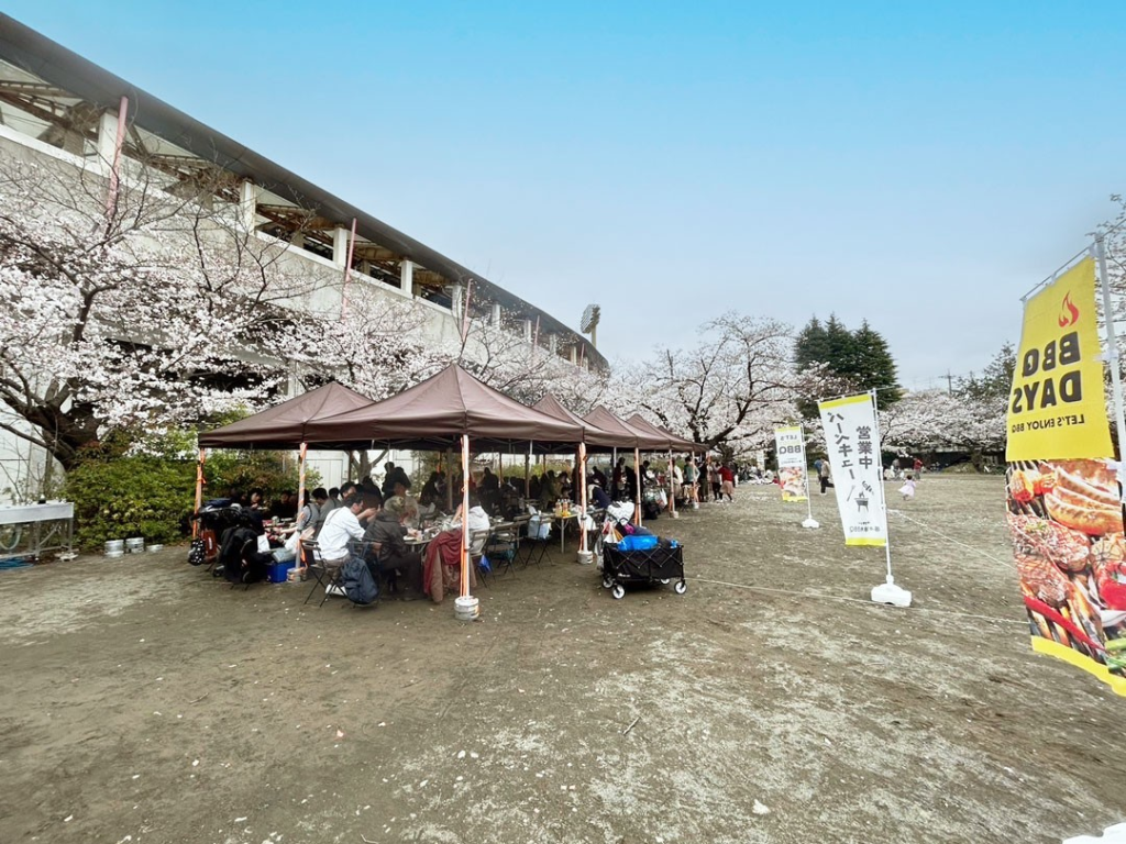 等々力緑地 桜の園 BBQ