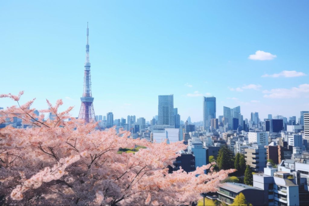 東京の花見ピーク