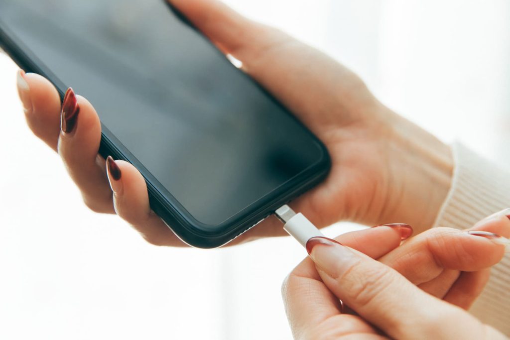 iPhone　モバイルバッテリー　質問