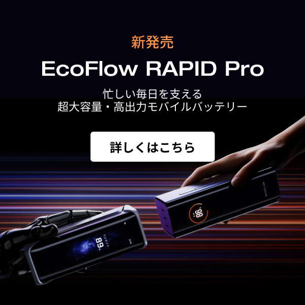 EcoFlowモバイルバッテリー