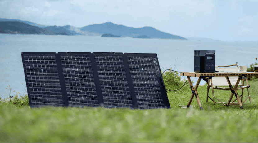 EcoFlow portable power station and solar panel