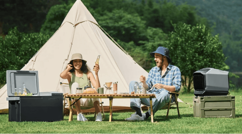 EcoFlow WAVE 2 and EcoFlow GLACIER for glamping