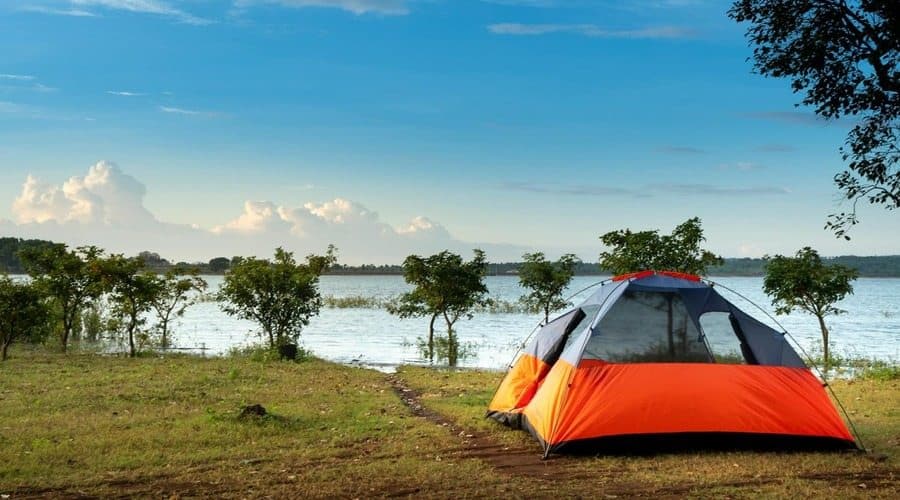 Tent camping in Edinburgh