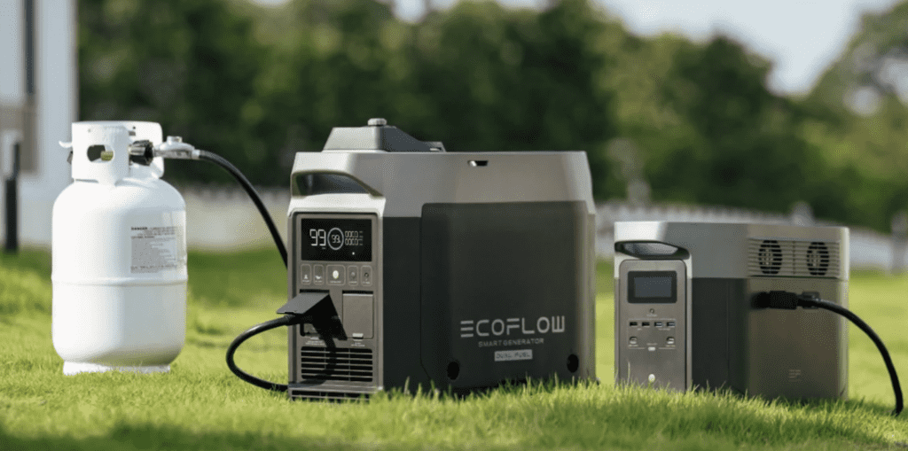 Using a home backup generator to charge an ecoflow portable power station
