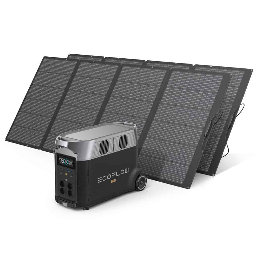 DELTA Pro and 2 x 400W Solar Panels