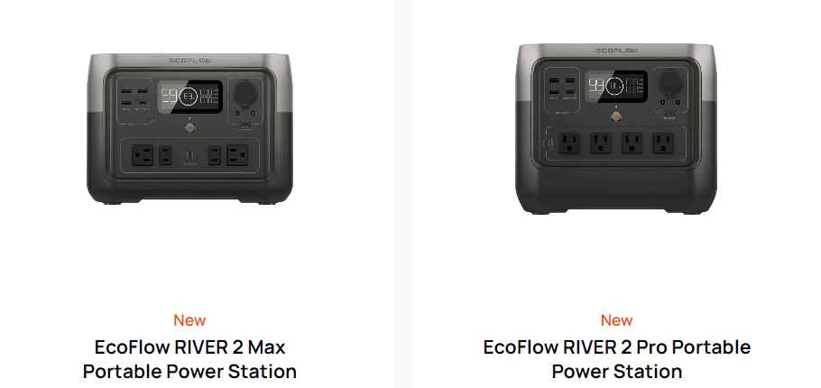 Ecoflow RIVER 2 Max vs. RIVER 2 Pro