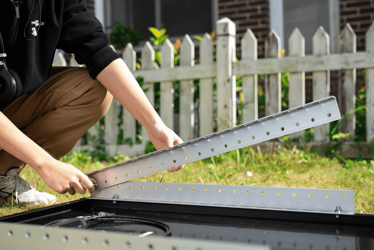 solar panel roof rack mounting
