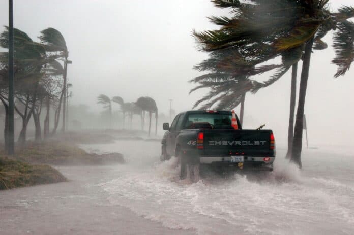 Storm surge and flooding in the hurricane season in Florida