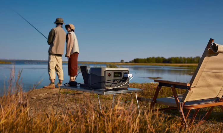 Fishing with EcoFlow portable power station